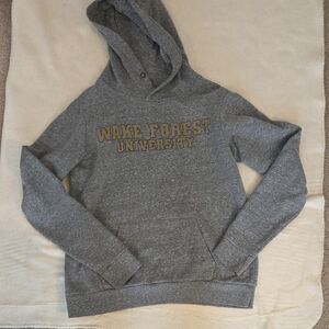 Gray Wake Forest University Hoodie, Size medium